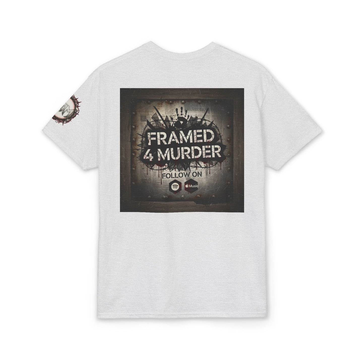 Framed 4 Murder Logo T-Shirt w/sleeve — Rock Fan Tee