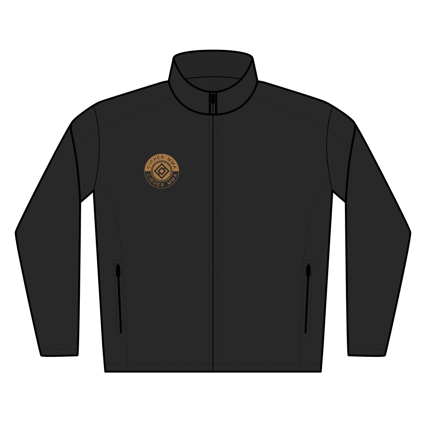 CIPHER Embroidered Soft Shell Jacket - Stylish Outerwear for Men