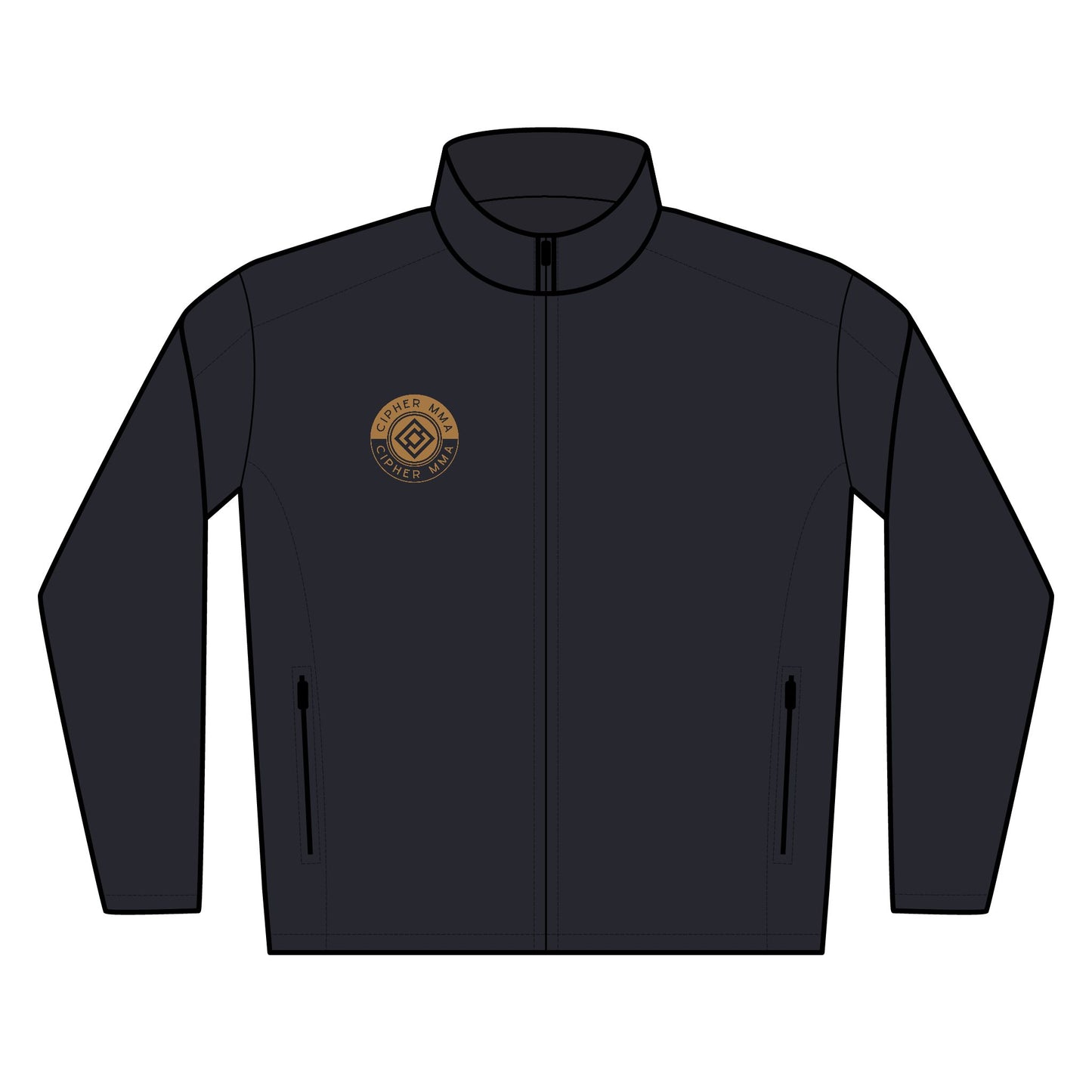 CIPHER Embroidered Soft Shell Jacket - Stylish Outerwear for Men