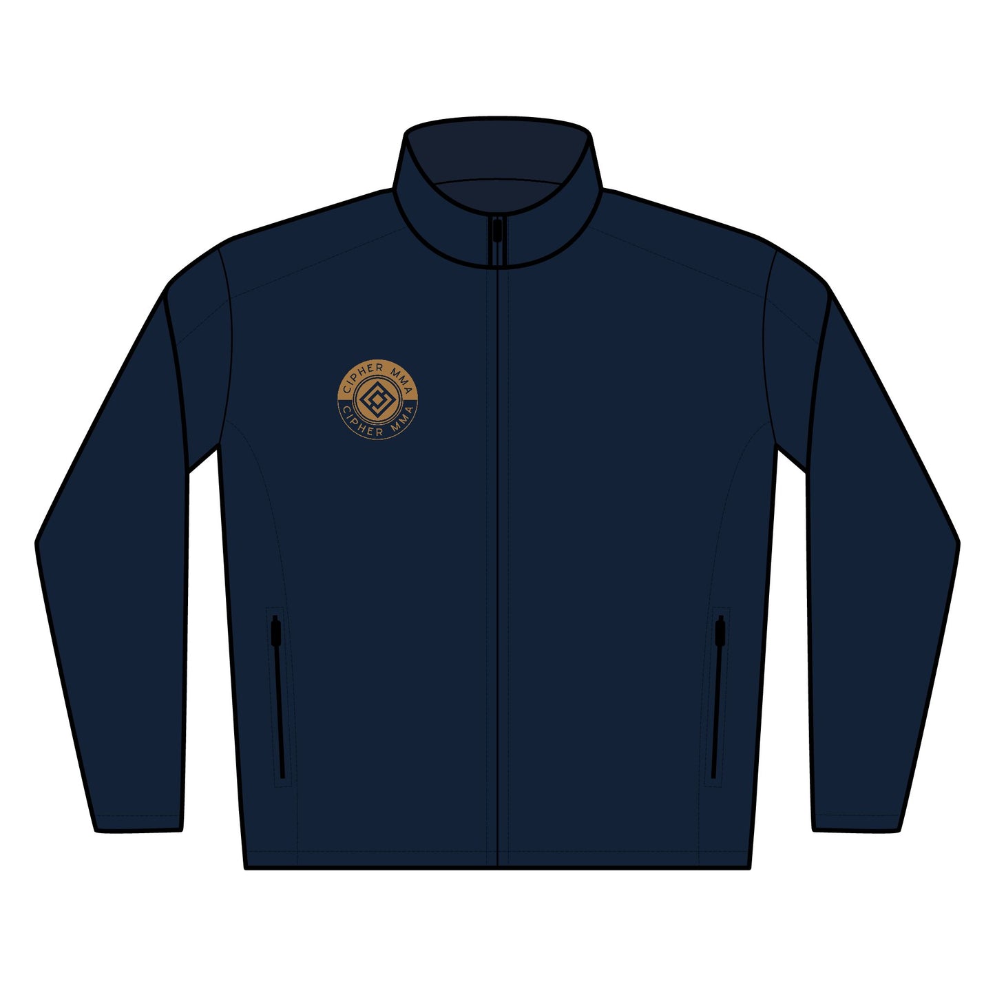 CIPHER Embroidered Soft Shell Jacket - Stylish Outerwear for Men