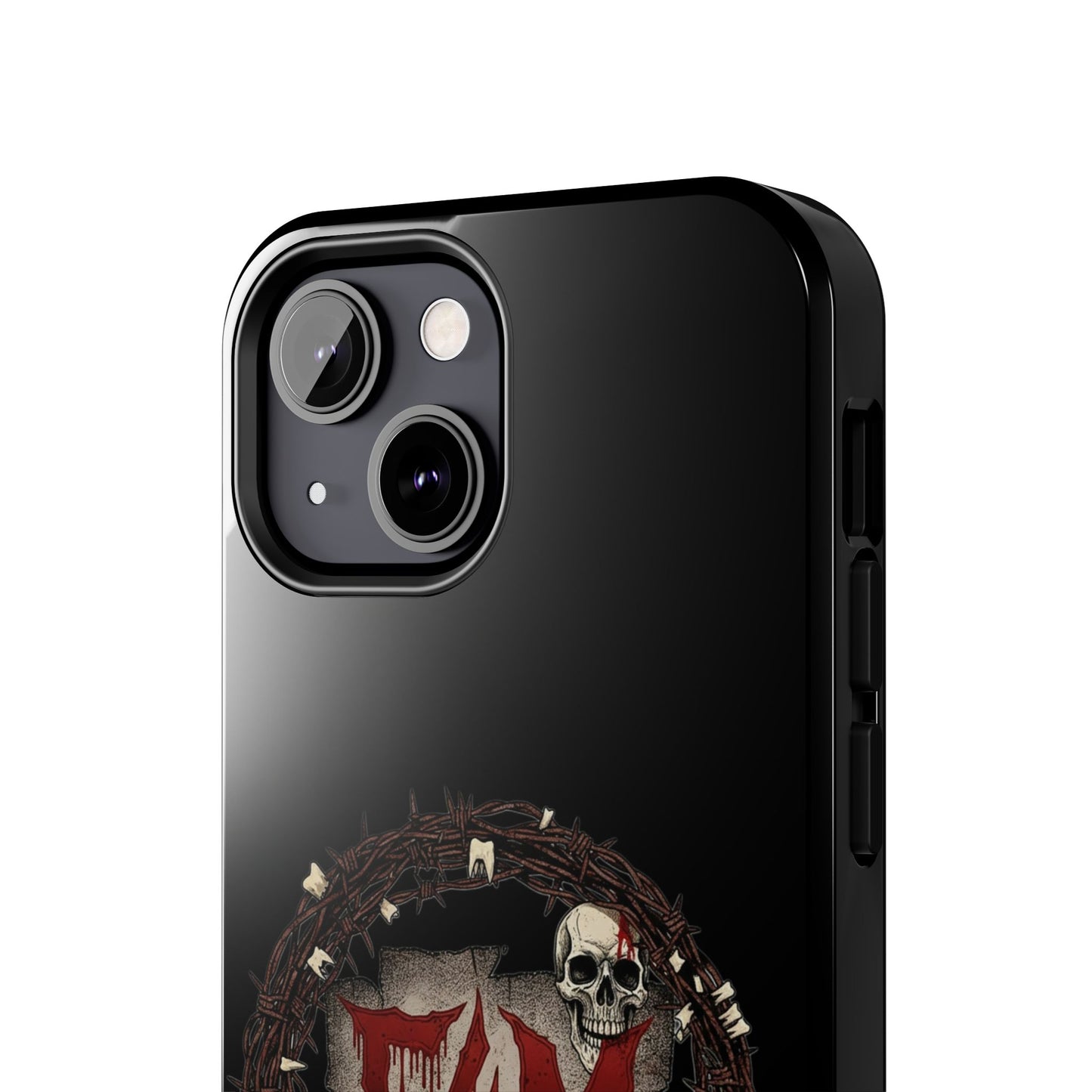 Skull Wreath "F4M" Tough Phone Case (I-Phone or Samsung) — Gothic Horror Protective Cover