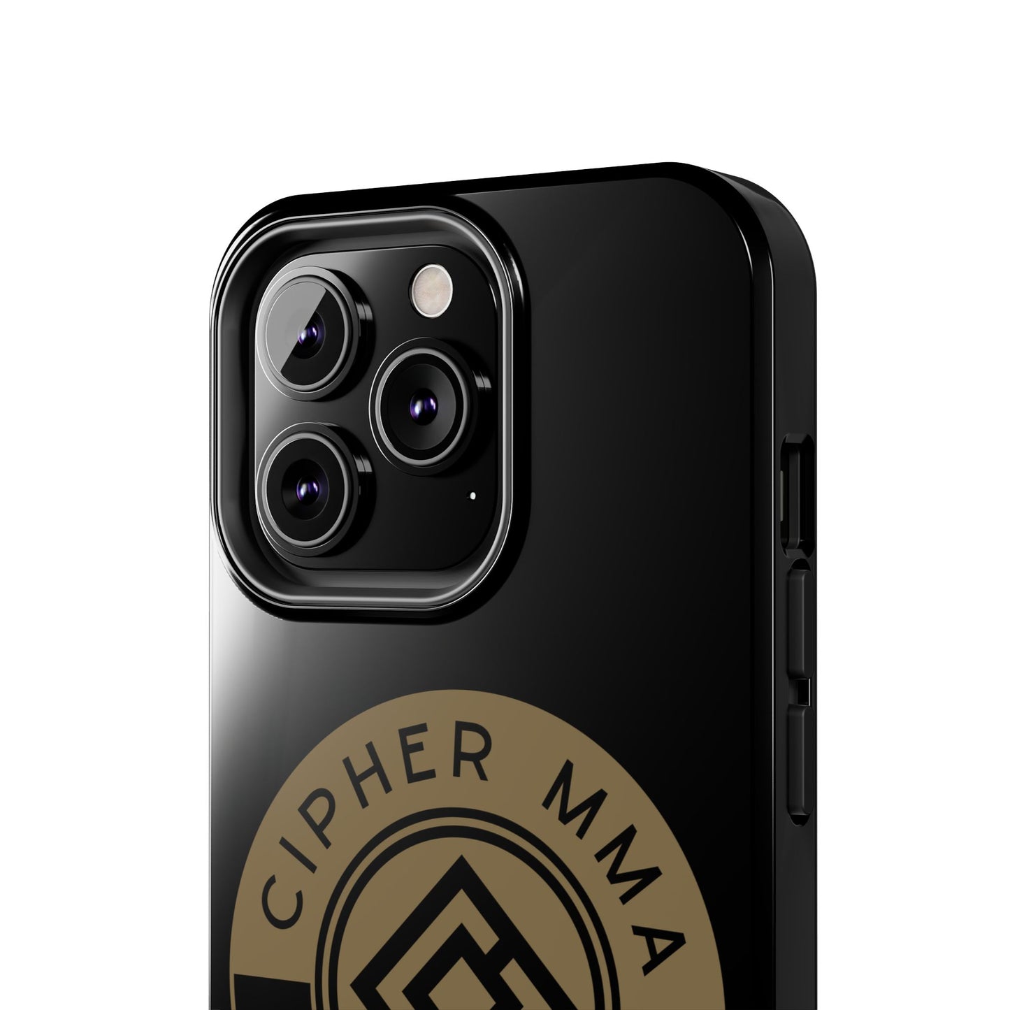 Cipher MMA Tough Phone Case — Black Protective Phone Cover with Gold Logo