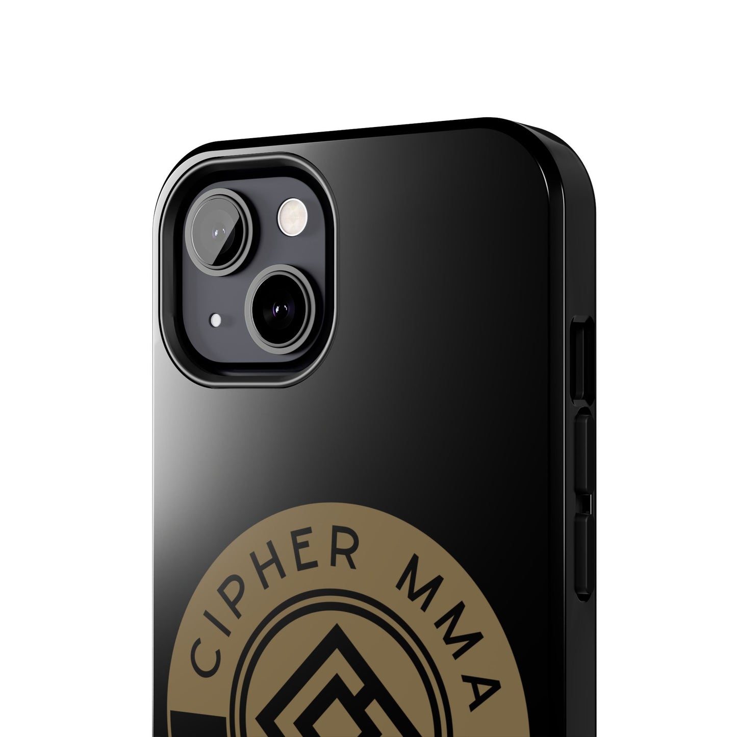 Cipher MMA Tough Phone Case — Black Protective Phone Cover with Gold Logo