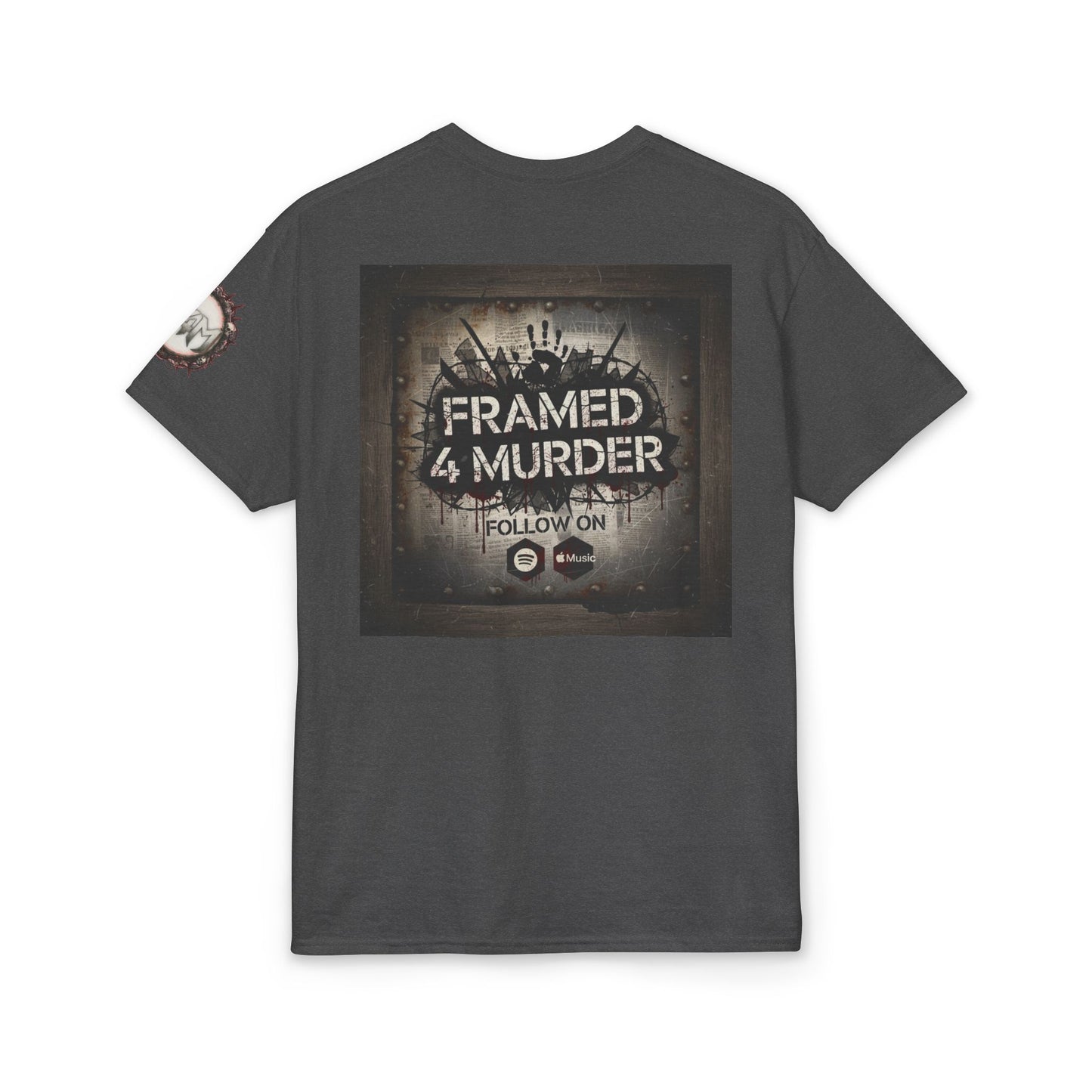 Framed 4 Murder Logo T-Shirt w/sleeve — Rock Fan Tee
