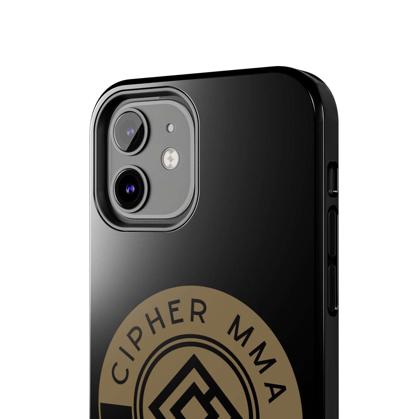 Cipher MMA Tough Phone Case — Black Protective Phone Cover with Gold Logo
