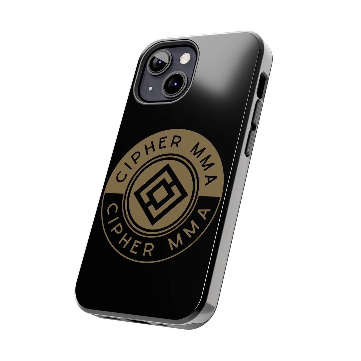 Cipher MMA Tough Phone Case — Black Protective Phone Cover with Gold Logo