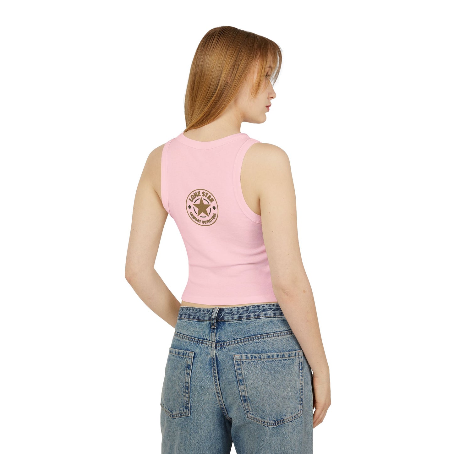 Blood Sweat & Tears Racer Tank Top — Retro Drip Graphic Crop Tank