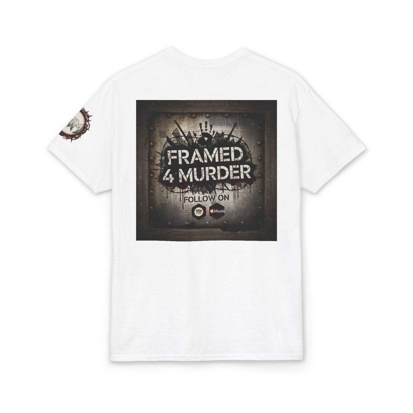 Framed 4 Murder Logo T-Shirt w/sleeve — Rock Fan Tee