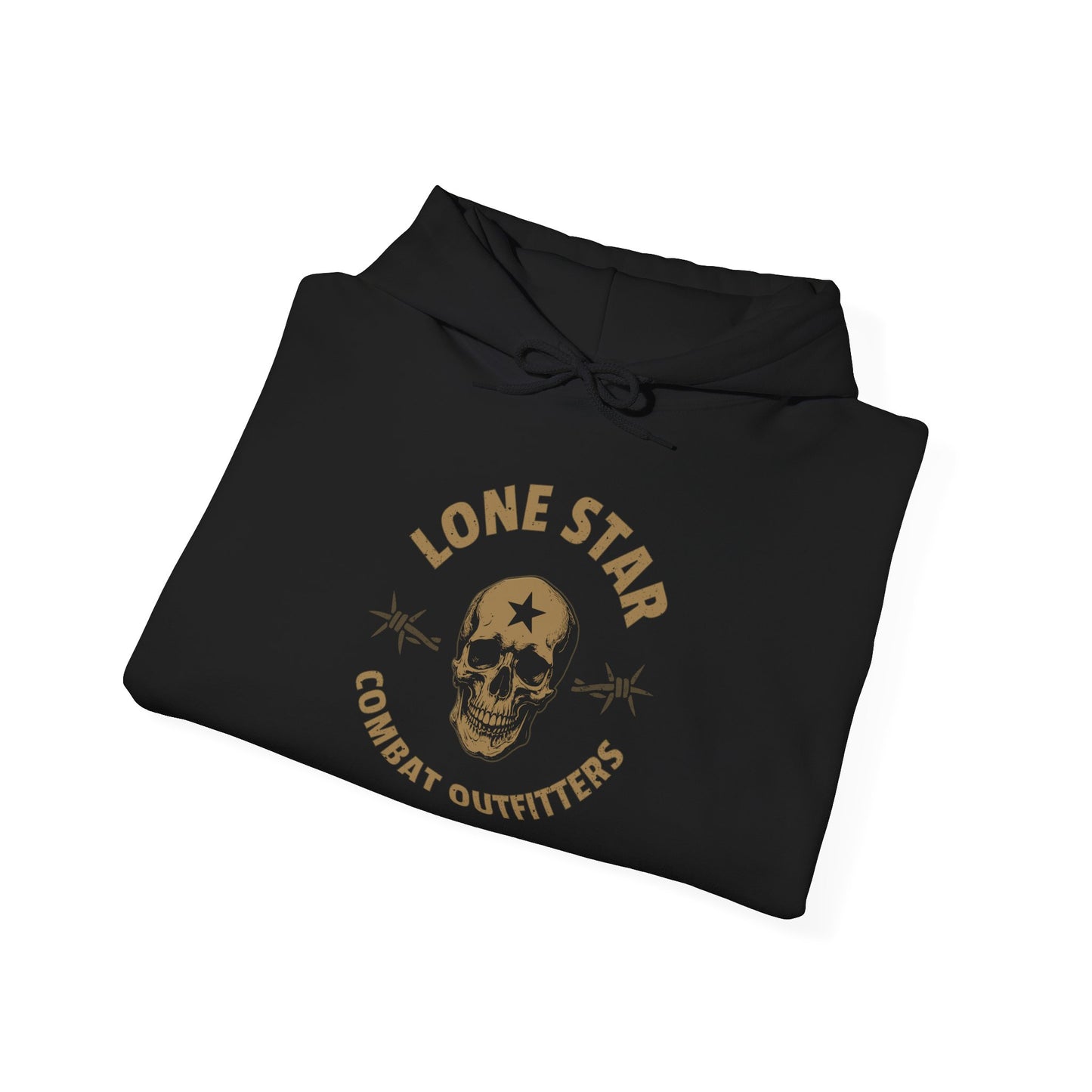Lone Star Combat Outfitters Skull Hoodie — Military Tactical Logo Sweatshirt