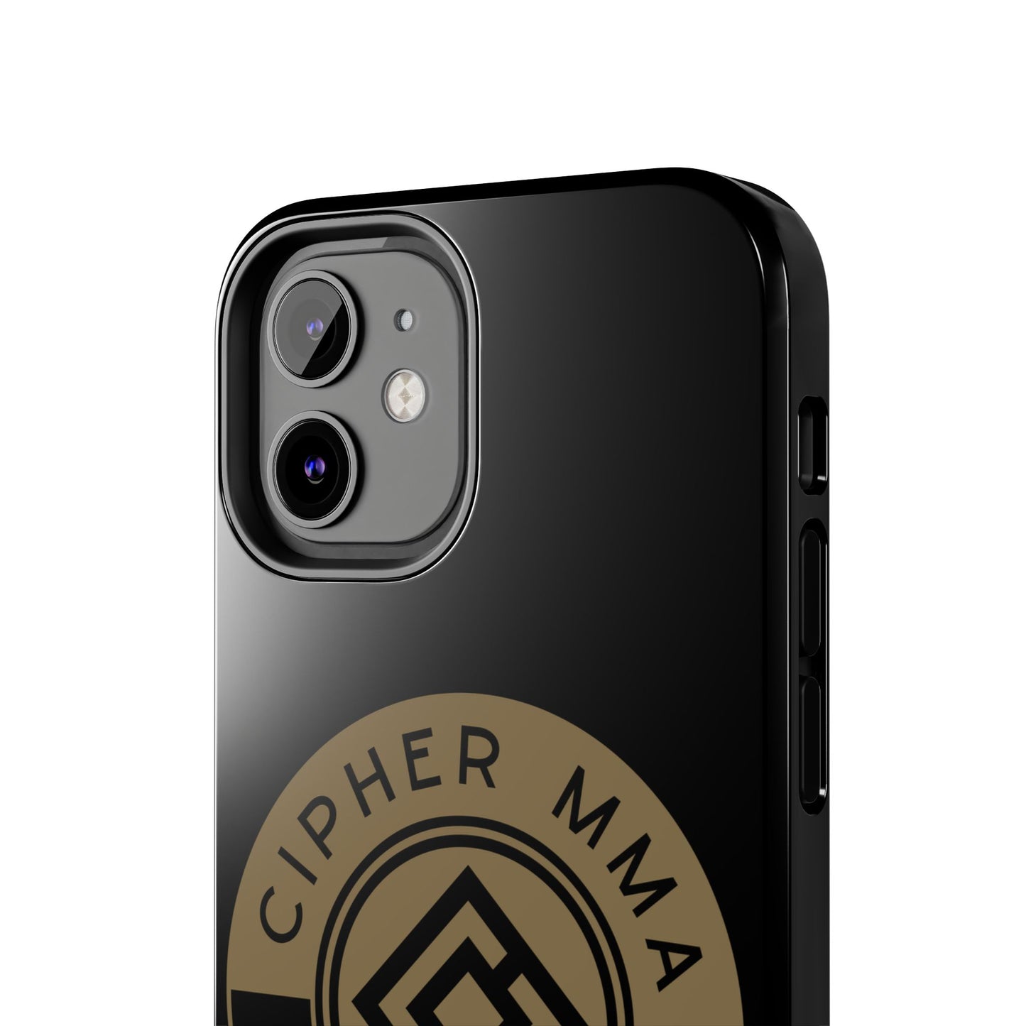 Cipher MMA Tough Phone Case — Black Protective Phone Cover with Gold Logo