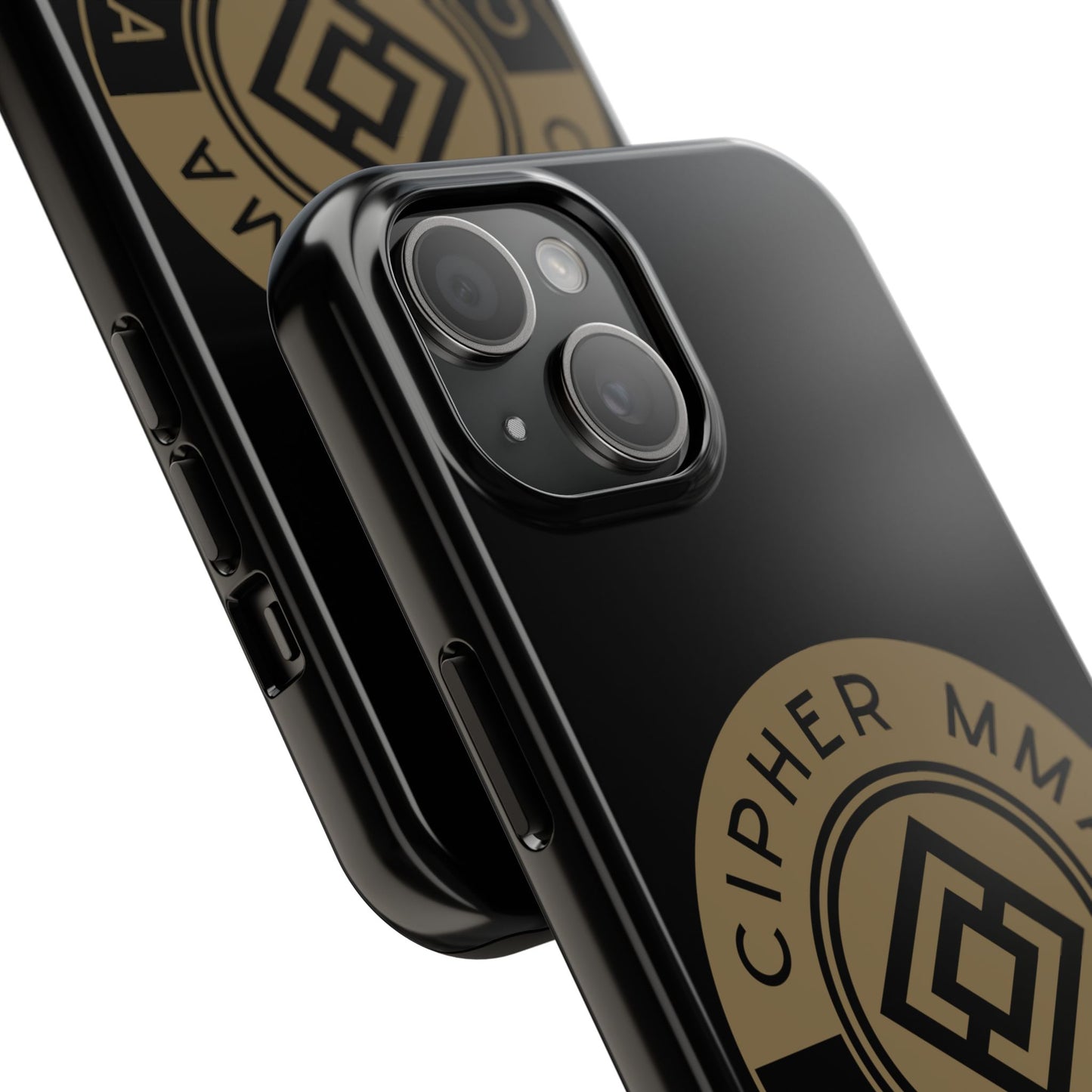 Cipher MMA Tough Phone Case — Black Protective Phone Cover with Gold Logo