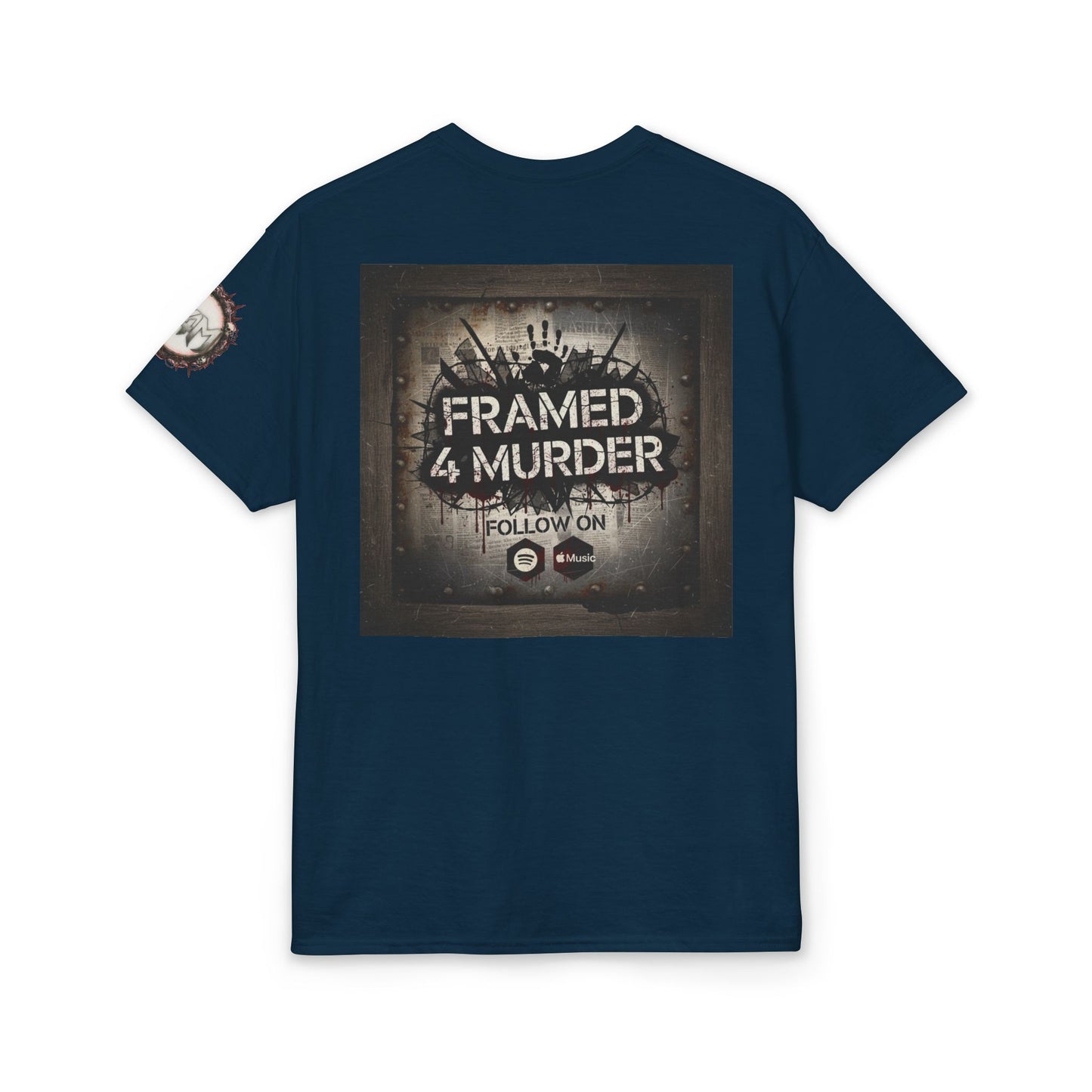 Framed 4 Murder Logo T-Shirt w/sleeve — Rock Fan Tee