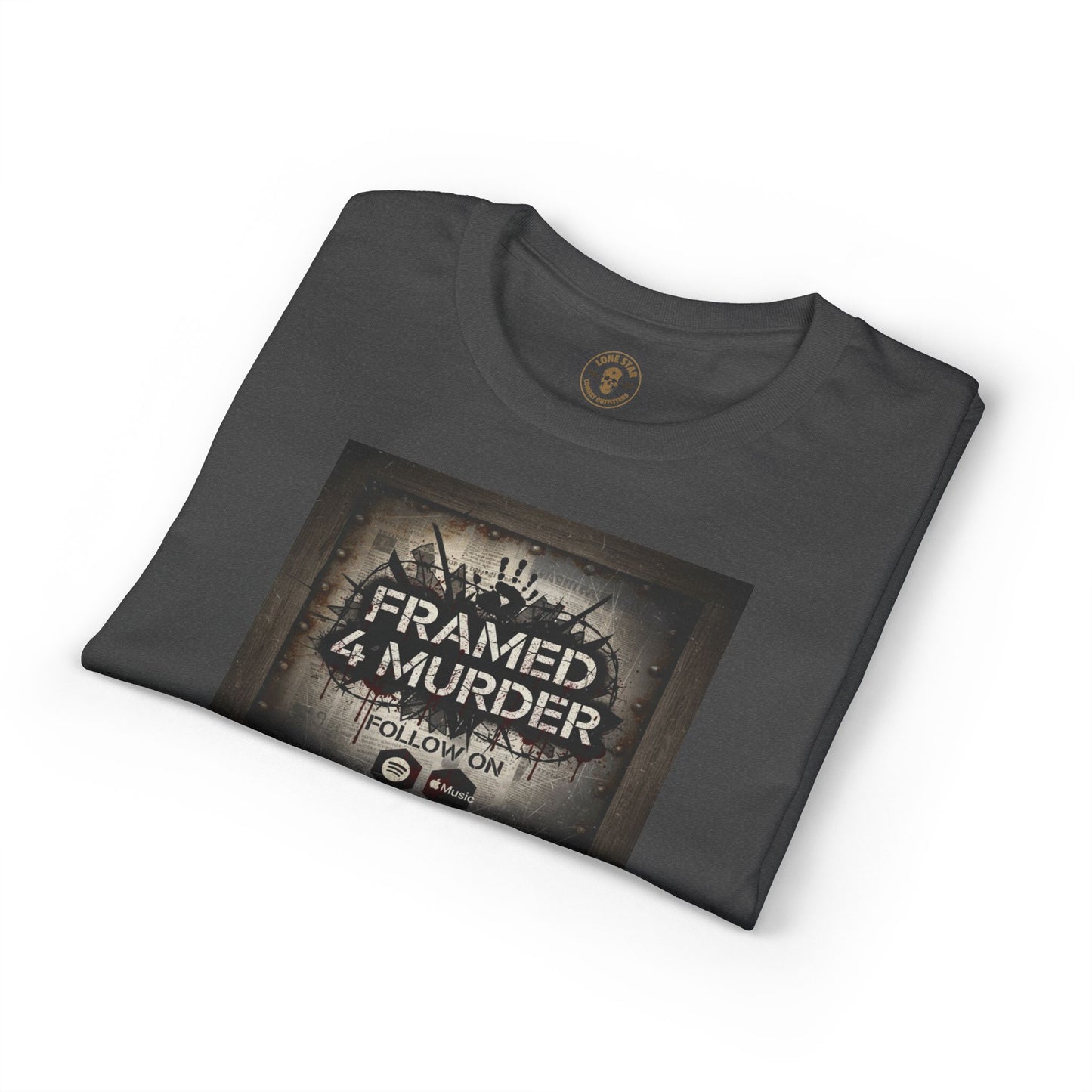 Framed 4 Murder Logo T-Shirt w/sleeve — Rock Fan Tee